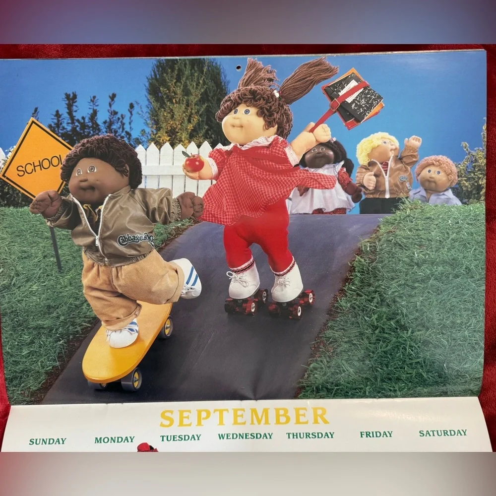 Vintage 1993 Cabbage Patch Kids 10th Birthday Calendar
